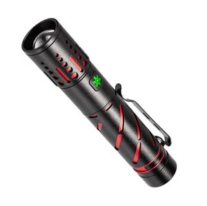 Potente torcia laser bianca a lungo raggio Torcia portatile ricaricabile lanterne tattiche a led torcia luce Torce di emergenza per esterni Lampada per luci a penna