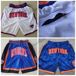 Vintage Just Blue Don Basketball Shorts Just Don Short With Pockets Retro 1994 White Mens Zipper Short Stitched Team Basketball Shorts S-XXL