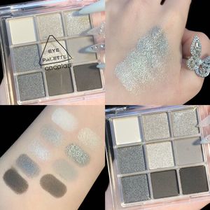 Smoky Makeup Lidschatten Decay City Pearlescent Matte Grey Lidschatten-Palette Wasserdicht Nine Grid Dark Style Eye Pigments Makeup