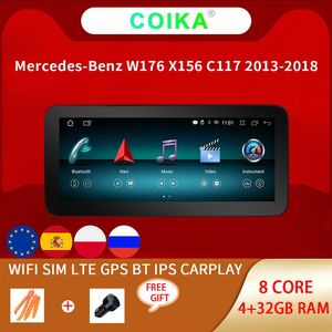 8 CORE 10 25 CAR DVD Player Android 10 System Touch Screen Radio för Mercedes-Benz A CLA GLA W176 W117 X156 RAM Google BT WIF3145