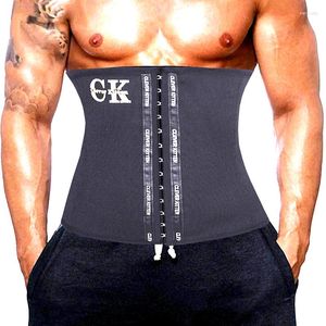 Mäns kroppsskärm Män modellerar band bantning av midjetränare Magen Kontrollremma Shaper Sports Brace Cincher Abdomen Band Compression