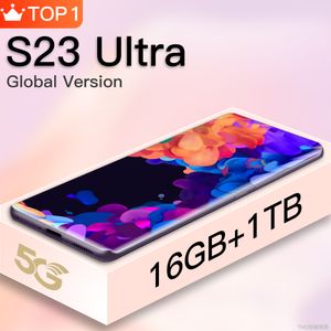 Global version S23 Ultra Smartphone Snapdragon 8 Gen 1 Full Screen Android Smartphone 16GB+1TB Deca Core 5G Network 2023