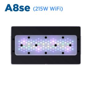 Iluminação de aquários A8se Smart Full Spectrum 215 W WiFi APP programável Aquário de água salgada Coral Reef LED Light 230719