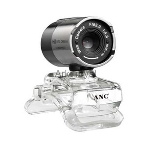 Webcams Aoni ANC HD Mini USB Webcam CMOS Sensor Web Computer Camera Builtin Digital Microphone For Desktop PC Laptop Video Calling J230720