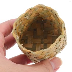 Gift Wrap Basket Mini Baskets Box Candy Woven Storage Wedding Boxes Wicker Case Rattan Flower Holder Seagrass Container Party Favor