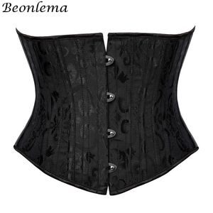 Shapers feminino Underbust Black Corset Woman Belt Plus Size Top Top Faja Gaine Steel Boned Slimmen Cortets for Women Body Shawear 230719