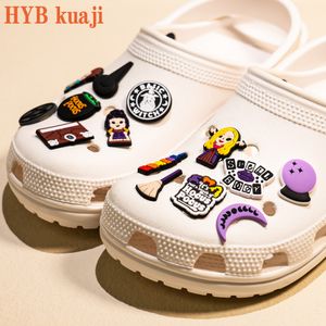 Encantos de sapato hocus pocus HYBkuaji por atacado decorações de sapatos fivelas de pvc para sapatos