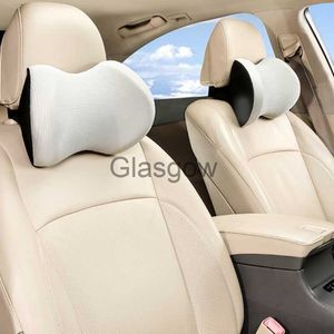 Seat Cushions 1PC Car Headrest Neck Pillow for seat chair in auto Memory Foam cotton mesh cushion Fabric Cover soft Head rest travel support x0720