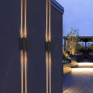 Wandleuchten Lampe im Freien wasserdichte Tor Hof Licht Durchgang LED ultrahelle nordische Türpfosten Balkon Außenleuchte