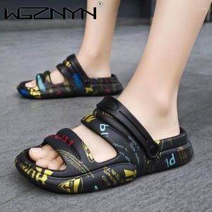 Sandals Two Wear Beach Slippers Men Lightweight Platform Water Proof Comfortable Trendy Breathable Wear-Resistant Slides Shoes