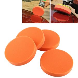 10Pcs Set 6 150mm Car Polishing Pads Sponge Polishing Buffing Waxing Pad Kit Tool For Car Polisher Buffer Orange Auto Care 235S