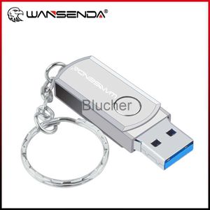 Hafıza Kartları USB Stick Hafıza Kartları USB Stick Wansenda Metal USB Flash Drive Döner Kalem Sürücü 8GB 16GB 32GB 64GB 128GB 256GB Yüksek Hızlı USB Stick 30 Pendrive Anahtar CHA