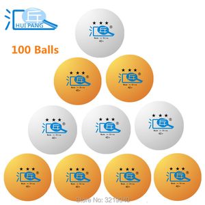 Zestawy tenisa stołowego Huipang 3 Star Ball 40 Materiał 100pcs Pingpong Balls Orangewite Table Tennis Balls 230719