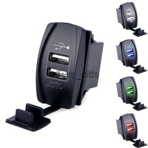 Andra batterier Chargers Universal Car Motorcykel Waterproof 2 Port Dual USB Charger för iPhone Samsung 3.1A Mini Auto Charger Adapter Car-Charger X0720