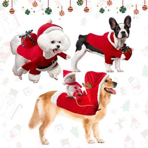 Köpek giyim Noel kıyafetleri yıl evcil köpekler giyim küçük orta kostüm gömlek sıcak