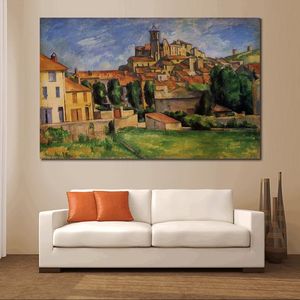Абстрактная пейзажа масляной живописи на холсте Gardanne Paul Cezanne Искусство современное декор стен