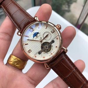 Business Luxury Mens Watches Fashion Man Man Man Man Mechanical Automatyczne tarcze Smal Work Wheel Fly Watch Męskie zegarek dla mężczyzn Vale287i