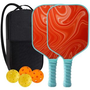 Squashschläger Kimchi Ball Paddle Set USAPA-zugelassene Graphit-Carbon-Oberfläche mit Polypropylen-Wabenkern, leicht, 230719