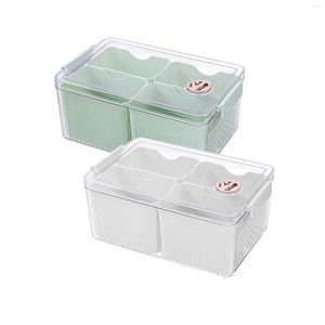 Storage Bottles Refrigerator Organizer Bins Food Grade Organization Freezer Container For Pantry Fridge Drawer Kitchen BPA Free