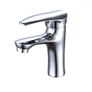Bathroom Sink Faucets And Cold Basin Faucet Mixed Water Copper Single Hole