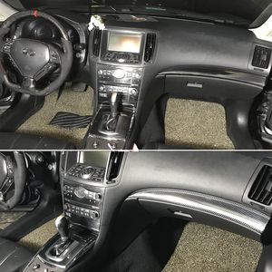 För Infiniti G25 G35 G37 2010-2016 Självhäftande bilklistermärken Kolfiber Vinylbil klistermärken och dekaler Bilstyling Tillbehör214W