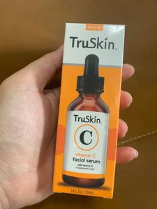 30ml Truskin Sérum Facial Vitamina C Hidrata a Pele Aumenta Visivelmente o Brilho Branqueador Removedor de Manchas Escuras Cosméticos