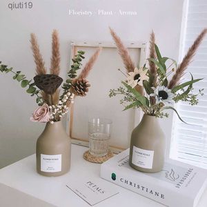 Flores secas Eucalipto Pinha Lótus Pampas Grama Buquê de flores secas Natural Arranjo de flores para casamento Sala de estar Decoração de mesa R230720