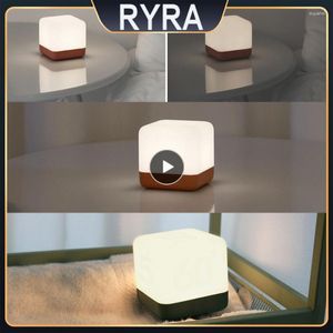 مصابيح طاولة حديثة LED Night Light Touch USB شحن لزينة غرفة النوم