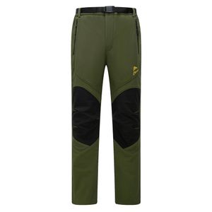 Mens Outdoor Softshell Fleece Lined Long Pants Windproof Water-Resistant Functional Sport Camping Hiking Trekking Trousers Straigh254g