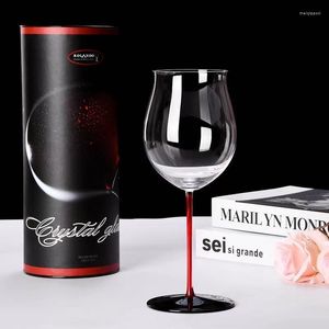 Taças de Vinho Preto Laço Vidro Cristal Vermelho Áustria Riedel Design Stemware Copo de Vinho Grande Capacidade Borgonha Bordeaux Taça Caixa de Presente