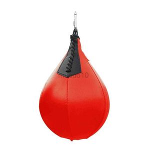 パンチングボールボクシングスピードバッグポンプとセーフティボタンを備えたボクシングトレーニングバッグを吊るしますボクシング