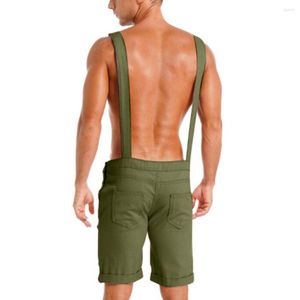 Herenshorts Gezellige herenoverall Effen kleur Vrijetijdskleding M-3XL Cargo Romper Sportbroek