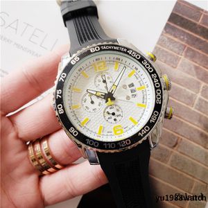 2021 relógios masculinos de luxo de alta qualidade Seis agulhas tamanho da série 46 mm All Dial Work Quartz watch 1853 TISS Marca Relógios de pulso 249M