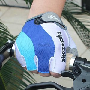 Luvas de ciclismo 2017 bicicleta meio dedo curto luvas de ciclismo à prova de choque respirável mtb estrada luvas de ciclismo masculino gel de silicone equipamento de motocicleta hkd230720