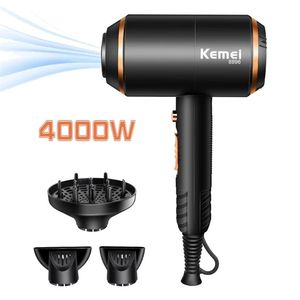 Kemei Hair Dryer Professional Powerful Blowdryer and Cold Strong Power 4000W Negative Ion Blow Dryers with Diffuser KM-88962578