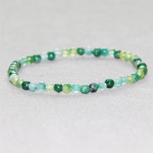 MG0040 Ganzes natürliches afrikanisches Jade-Armband 4 mm Mini-Edelsteinschmuck Naturstein-Energiearmband für Frauen3151