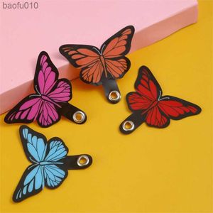 Universal Mobile Phone Lanyard Butterfly Card Gasket Replacement Necklace Clip Snap Cord Rope Patch Phone Hanging Cord Accessori L230619