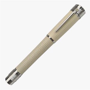 Giftpen Luxury Designer Pens White Classic Style Pen Spiral Cap School Office Writing Top Business Gift Valfri Box262K