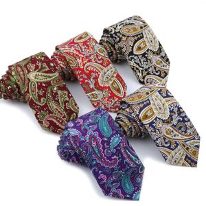 Bow Ties Marka Çiçek Baskı Kravat Erkekler İçin Kadınlar Sıska 7cm Pamuklu Kazı Düğün Günlük Adamın Kazıları Klasik Takımları Çiçek Kravat