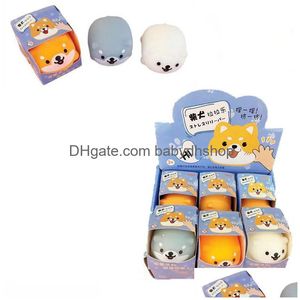 Dekompresja zabawka anty Squishy Cute Shiba INU Animal Dog Squishe Toys Relief Anty-Practical Didps Surprise Squshy Gift 0490 Drop de Dhg8f