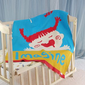 Blankets Swaddling Personalized Christmas Gifts Cute Cartoon Kids Children Beds Comfort Woven Stroller Sofa Knitted Blankets For Babies Girls 230720