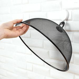 Servis uppsättningar Safety Mask Metal Cover Mesh Screen Tent Covers Handle Design Dining Table