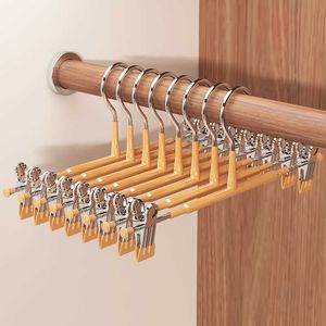 Hangers Racks Plastic dipped trousers rack with clips multi-color trousers rack drying trousers rack bold multi-functional pants hanger