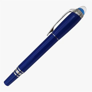 GIFTPEN Luxury Pen Classic Round Crystal Blue Signature Pens Noble Gift Metal Forging Comfortable Writing Good-Gift2611