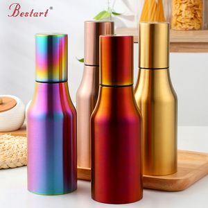 Storage Bottles Jars 1 Pcs Leak-proof Oiler Stainless Steel Portable Spice Jar Soy Sauce Bottles Oil Vinegar Organizer Kitchen Oil Bottle 230720