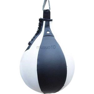 Punching Balls Boxing Speed Ball Pear Shape PU Speed Bag Boxing Punching Bag Swivel Speedball Exercise Fitness Training Ball HKD230720