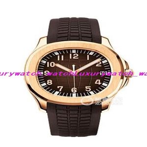 16スタイルの豪華な腕時計オートマチックウォッチメンブラック5167A-001ダイヤルローズゴールドスケルトンラバーバンド透明バックメンズウォッチ205A