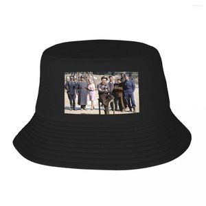 Berets Hogan's Heroes Cast Bucket Hat Uv Protection Solar Ball Cap Christmas Gentleman Men's Caps Women's