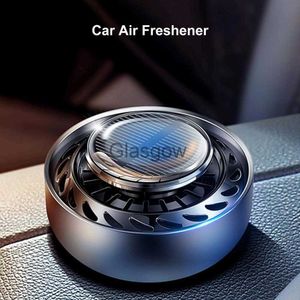 Auto Lufterfrischer Auto Lufterfrischer Solide Solar Power Spin Fan Auto Aromatherapie Duft Diffusor Ornament für Fahrzeug x0720