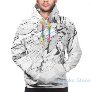 Мужская толстовка мужской толстовки для женщин смешное крыло Gundam Zero Custom Print Casual Hoodie Streatwear